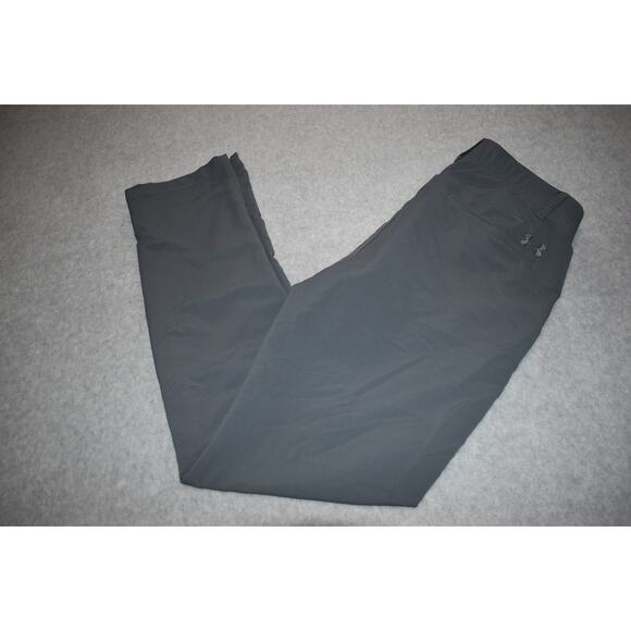 Under Armour Golf Pants Mens Size 32 x 34 Performance Polyester Blend Gray FLAT - Picture 1 of 7
